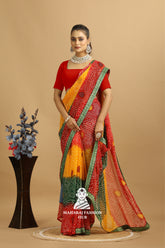 Maharaj Fashion Hub Lightweight Georgette Saree for Women β Festive & Casual